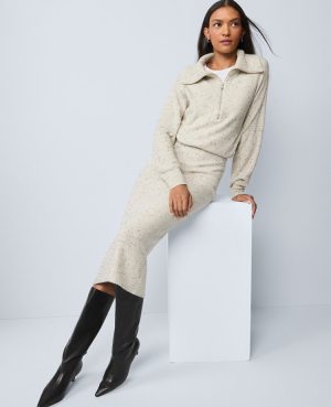 Petite Weekend Collection Sweater Pencil Skirt