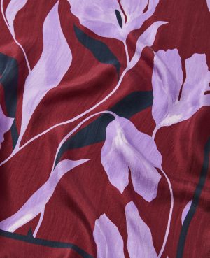 Floral Square Silk Scarf