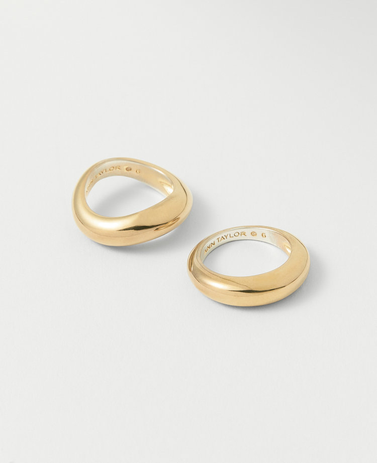 Metal Stacked Ring Set