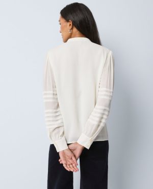 Weekend Collection Pintucked Button Down Shirt