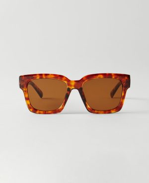 Oversized Curved Square Sunglasses