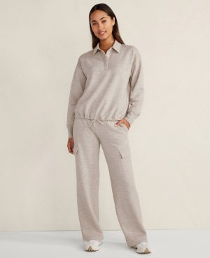 Haven Well Within Fleece Polo Collar Pullover