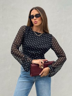 Never Look Back Polka Dot Top
